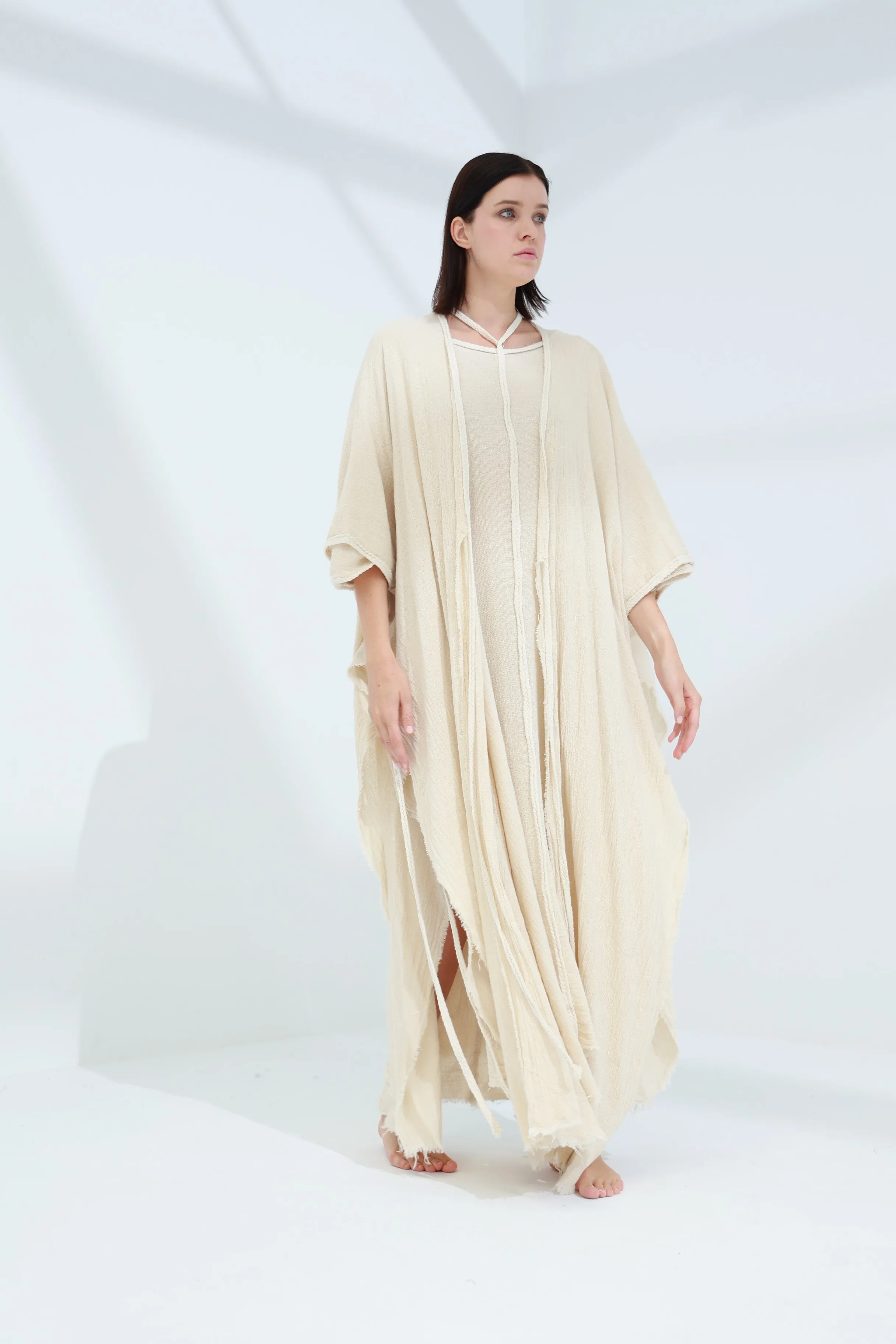 Sande Linen Abaya Burro