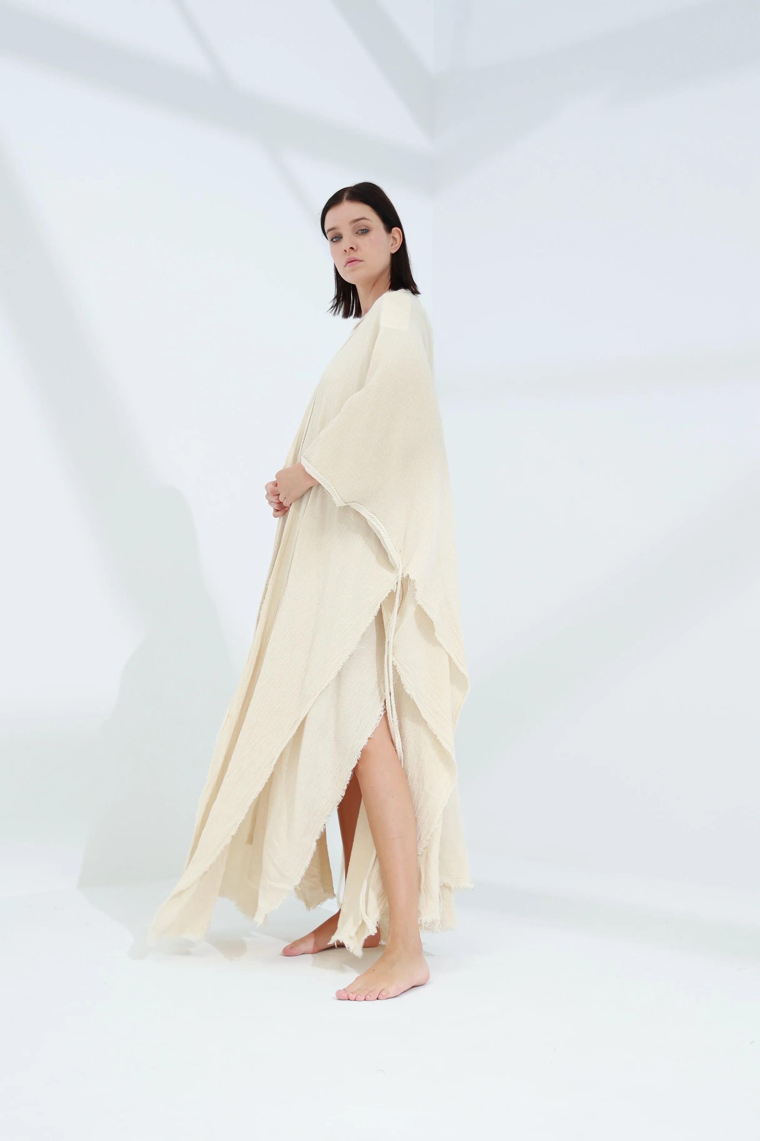 Sande Linen Abaya Burro