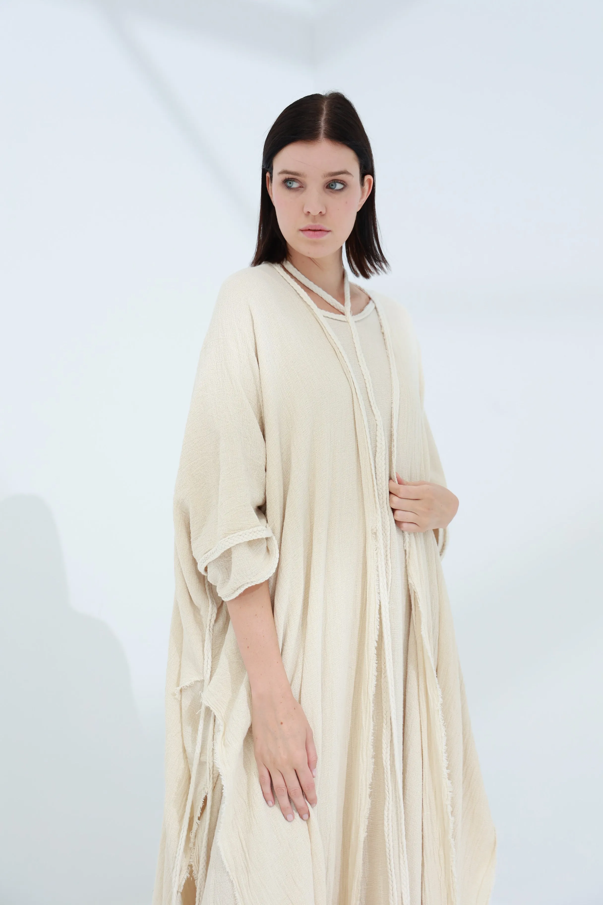 Sande Linen Abaya Burro