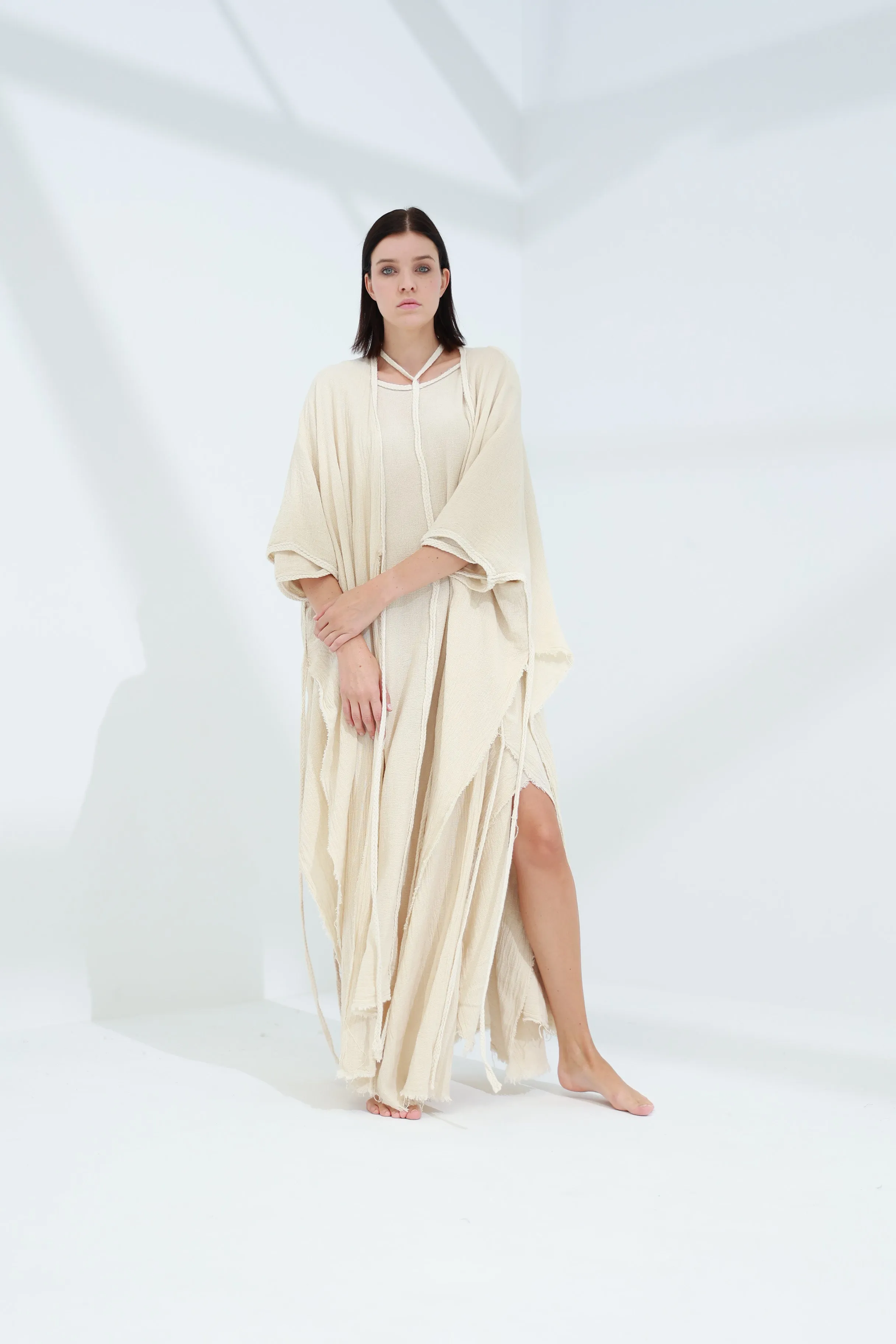 Sande Linen Abaya Burro