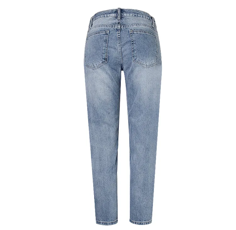 Sequin Ripped Jeans