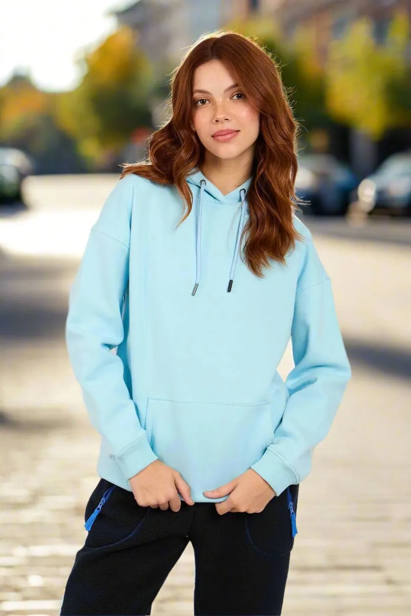 Sweat Shirt Loose Back Printed Hoodie