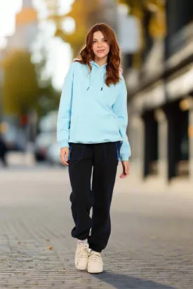Sweat Shirt Loose Back Printed Hoodie