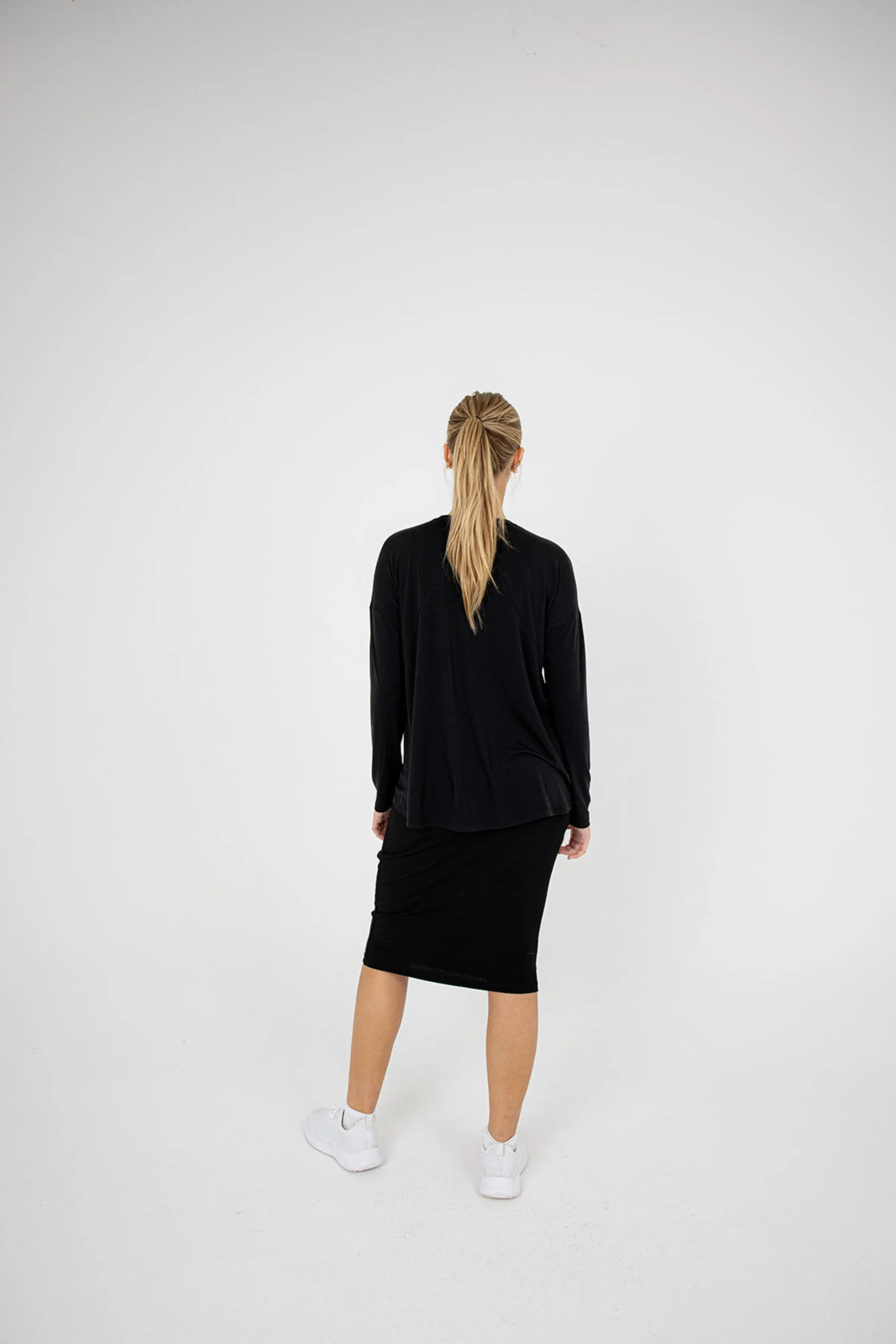 T Shirt Skirt 23" - Black