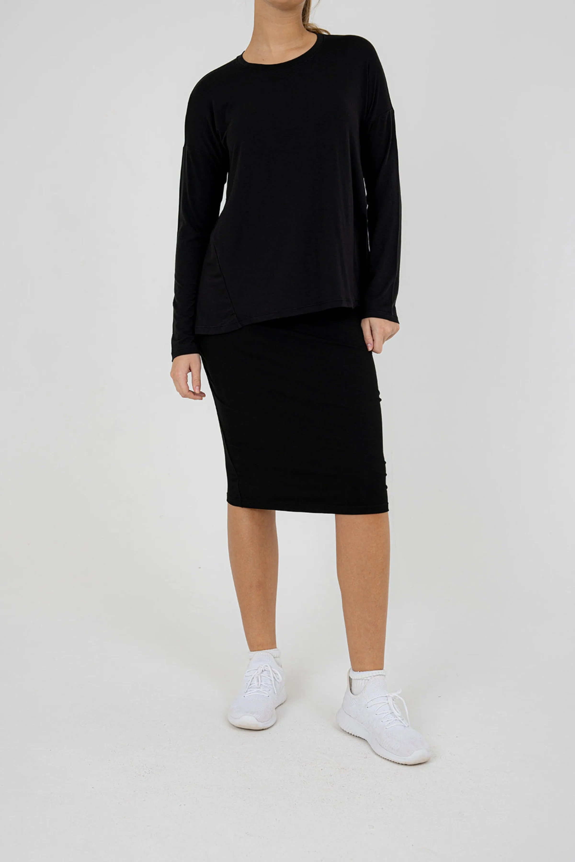 T Shirt Skirt 23" - Black