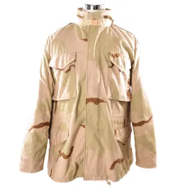 VINTAGE US ARMY M-1965 M65 FIELD JACKET DESERT CAMO 1999 SIZE LARGE REGULAR DEADSTOCK