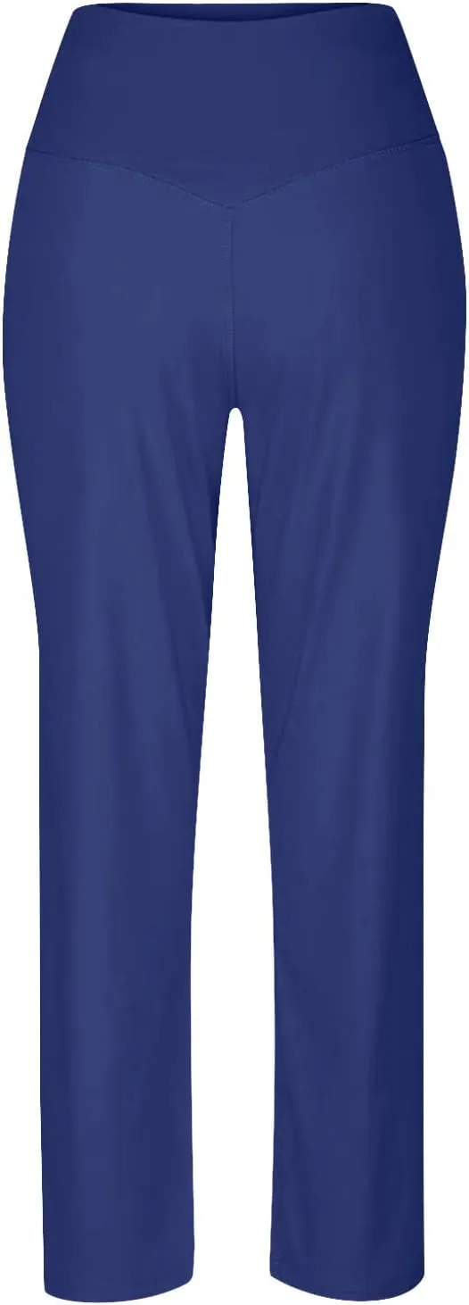 Women Yoga Capri Pants 2025 High Waist Solid Pant Wide Leg Workout Crop Summer Pants for Casual, Travel, Exercise