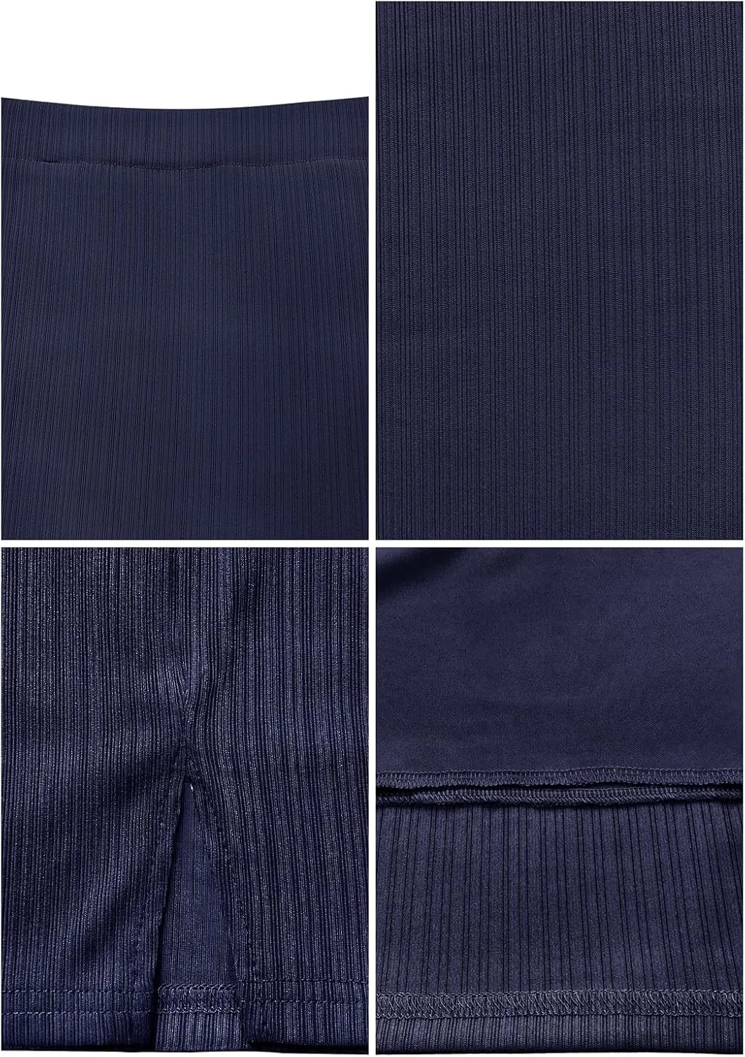 Women's Mini Pencil Skirt Side Slit High Waisted Bodycon Stretchy Basic Short Skirts for Women
