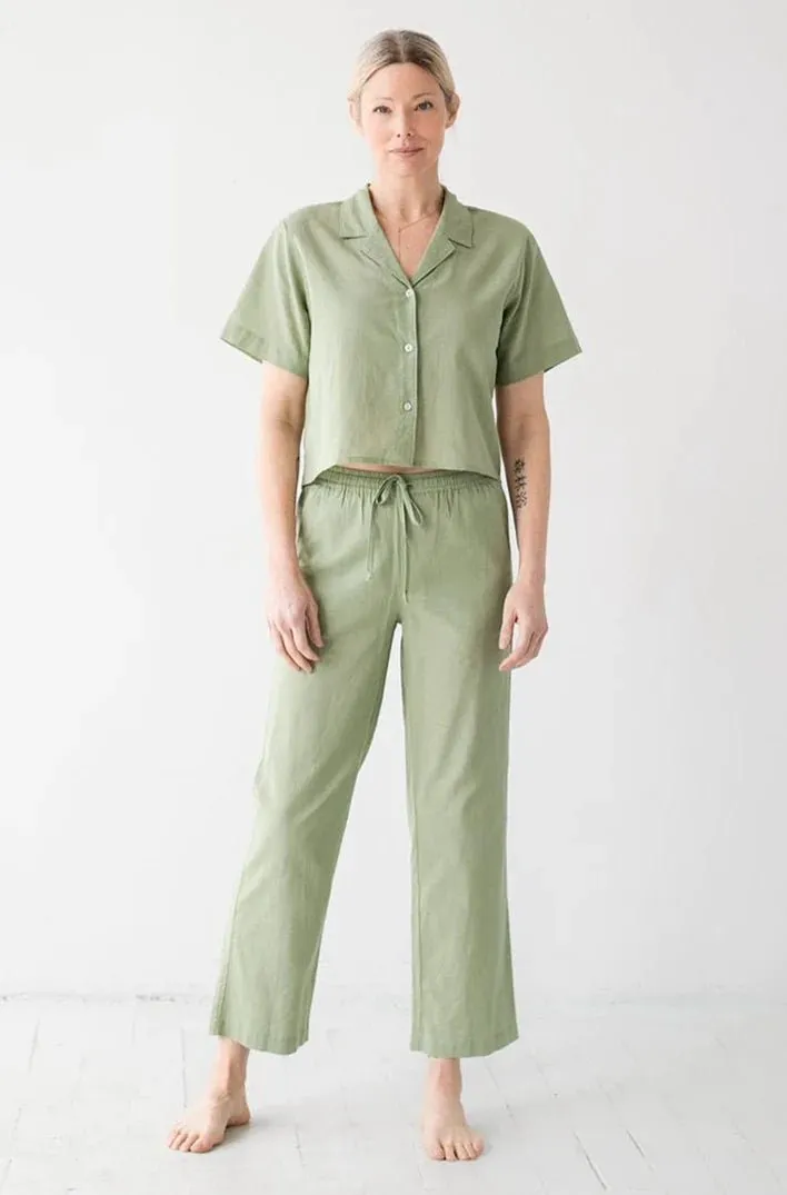 Woven High Waisted Pants