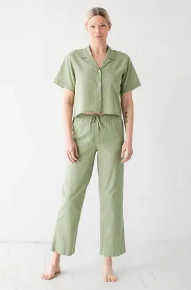 Woven High Waisted Pants