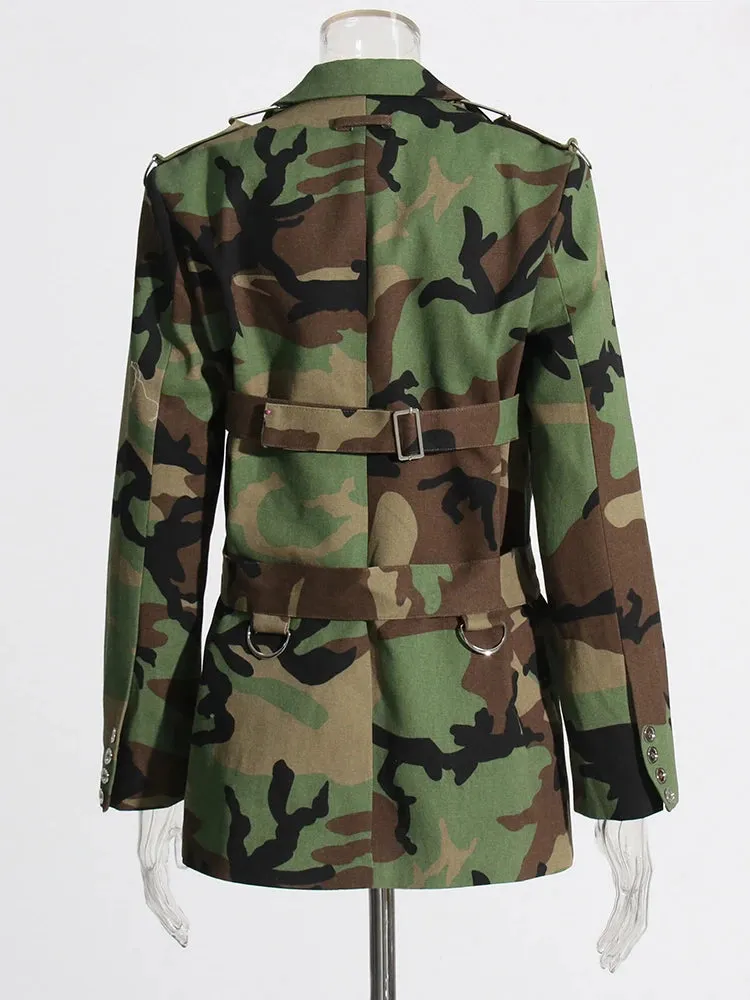 zBelted Camo Jacket