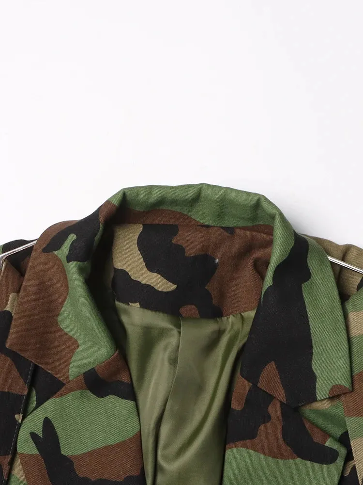 zBelted Camo Jacket