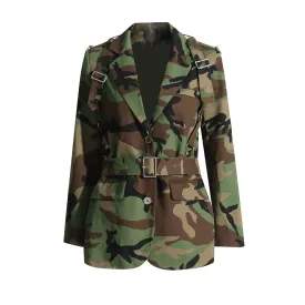 zBelted Camo Jacket